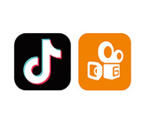 Douyin and Kuaishou logos